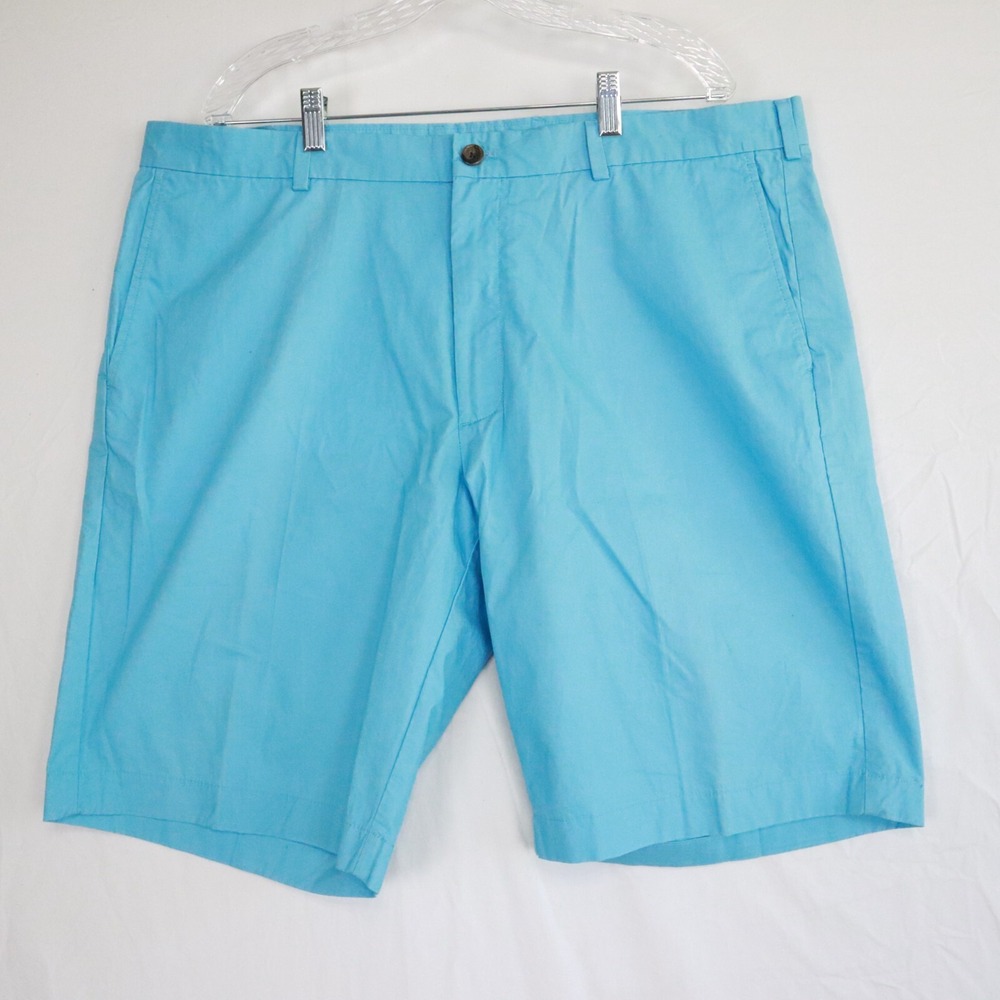 Brooks Brothers Shorts Mens 42 346 Chino Golf Resort Casual Flat Front Blue